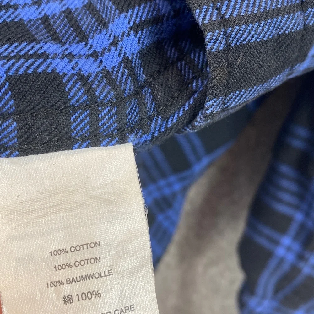 Vtg J. Crew cotton flannel XS tartan plaid gorpcore grunge activewear outdoor